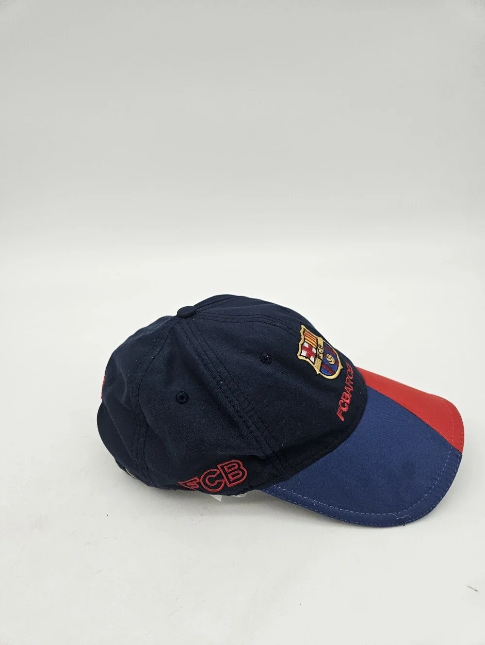 FC Barcelon Youth hook and loop cap hat blue and red